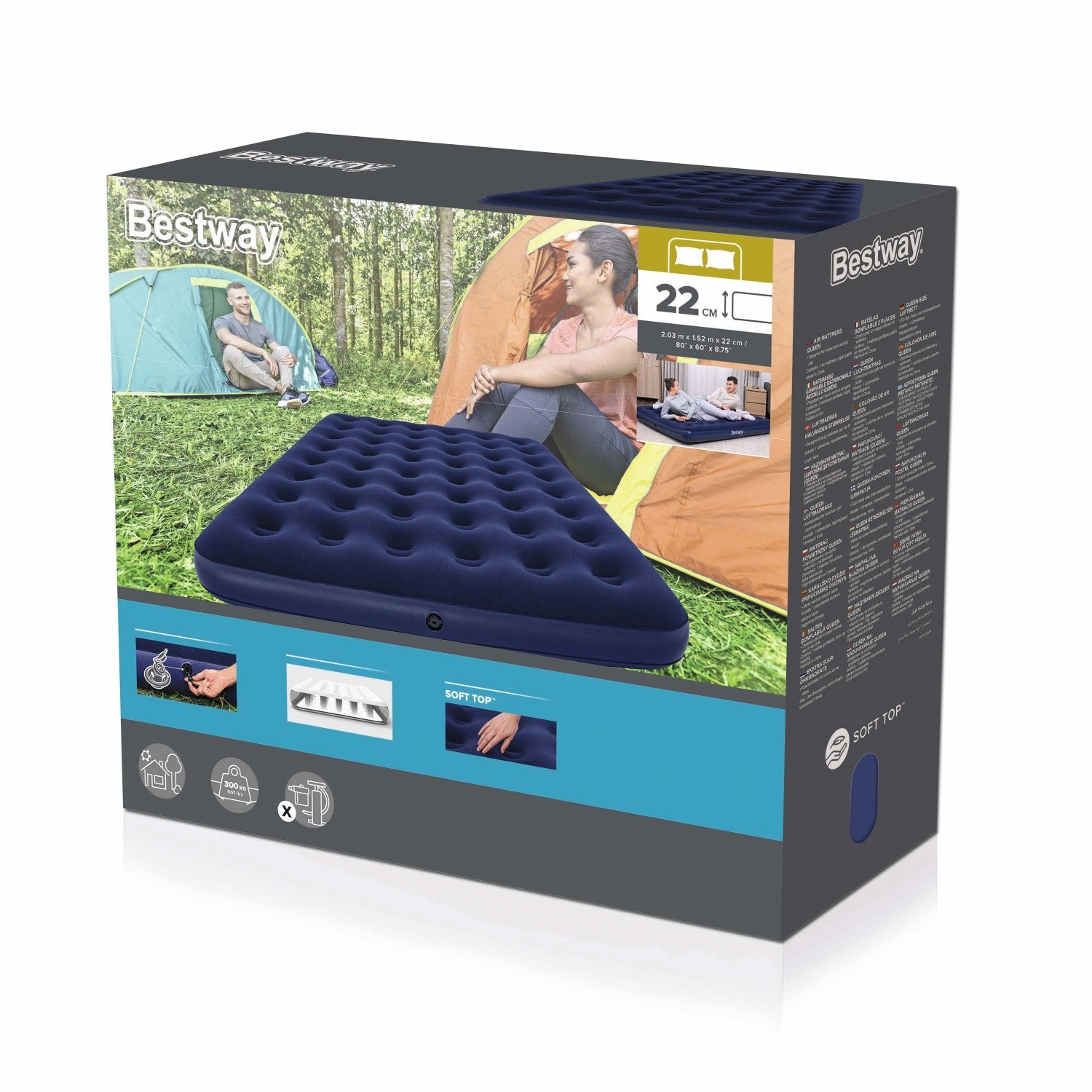 Mattress, Velvet 203 152 22 cm BESTWAY