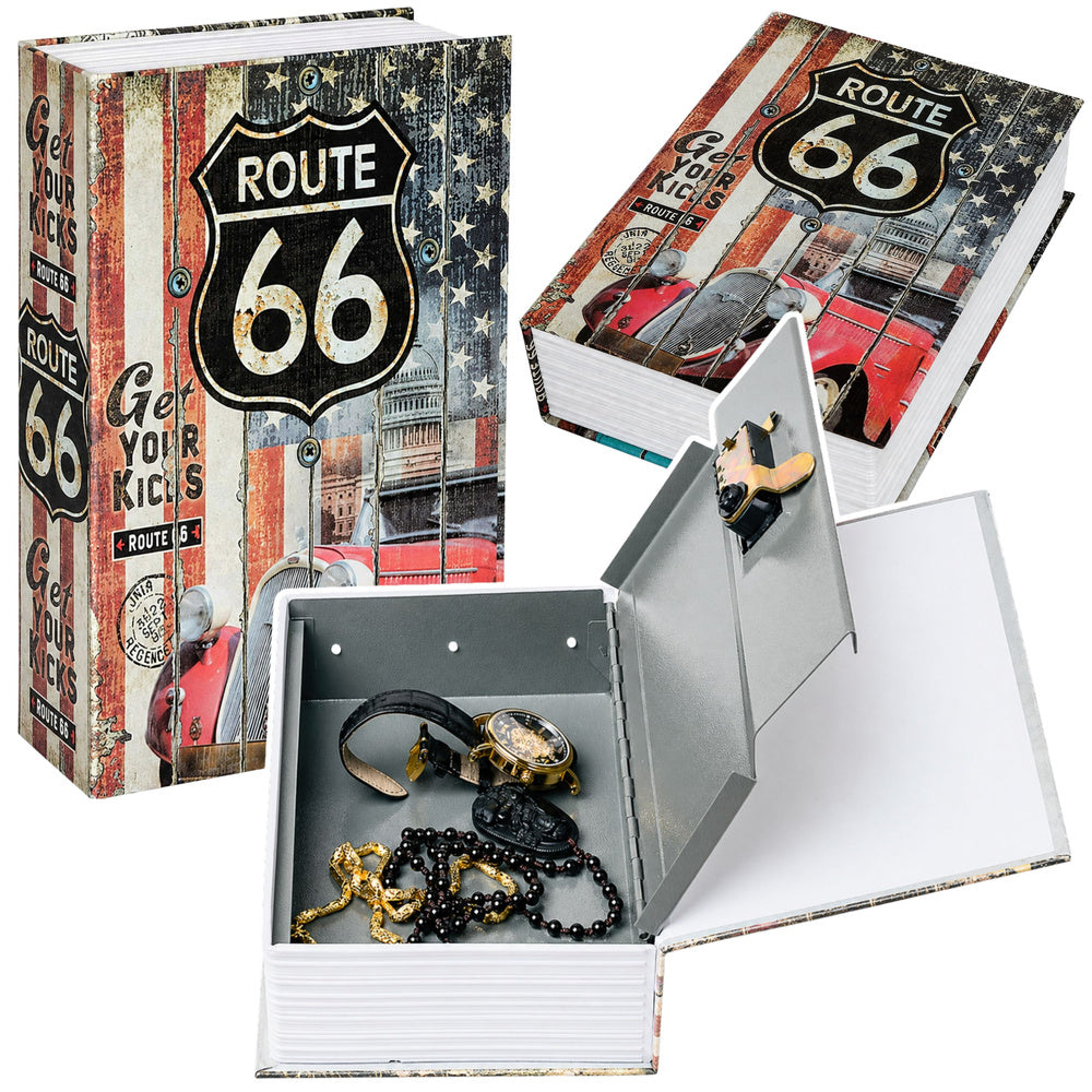 Sef u obliku knjige s natpisom Route 66