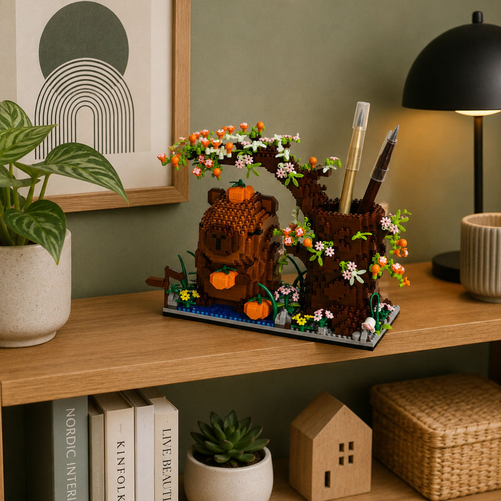 Capybara Building Blocks Tree Pen Organizer 1800 pcs.