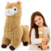 Plush Alpaca Llama Plush Toy Cuddly Toy Soft Fur Cream 28 cm