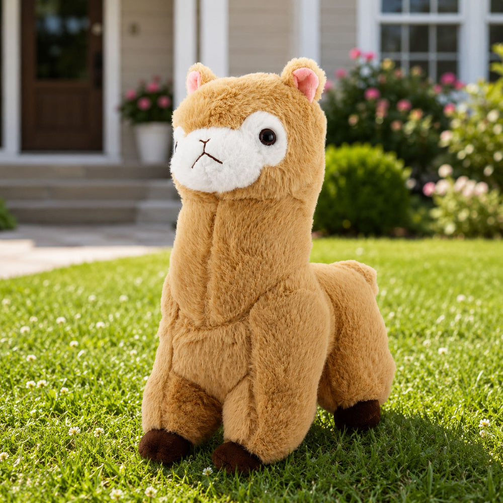 Plush Alpaca Llama Plush Toy Cuddly Toy Soft Fur Cream 28 cm