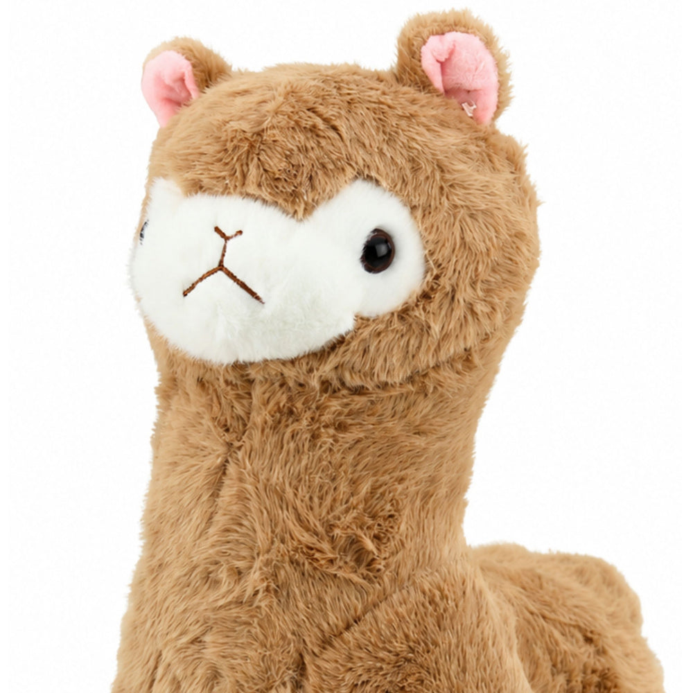 Plush Alpaca Llama Plush Toy Cuddly Toy Soft Fur Beige 38 cm