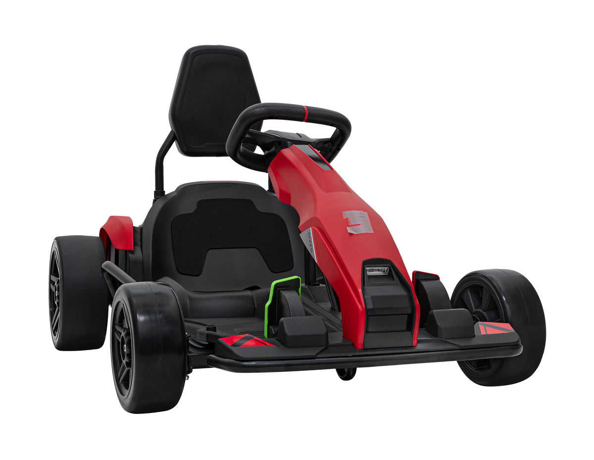 Go-kart na akumulator Fast 3 Drift - crveni