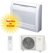 FUJITSU KLIMA UREĐAJ 3,5kW AGEG12KVCA/AOEG12KVCA - Podna/parapetna, za 35m2, A++ energetska klasa