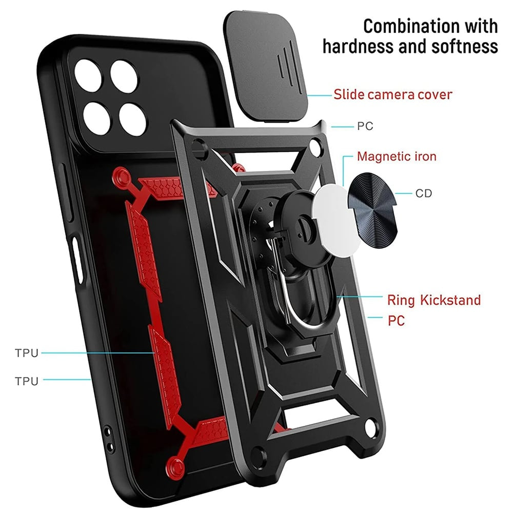 Techsuit – serija CamShield zaštitna maskica za Honor X8 a – crna