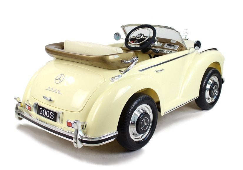 Licencirani auto na akumulator Mercedes 300S - bež/lakirani