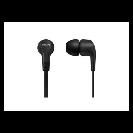 Philips TAE1105BK/00 naglavne slušalice i slušalice s ugrađenim mikrofonom Žičano U uhu Glazba Crno