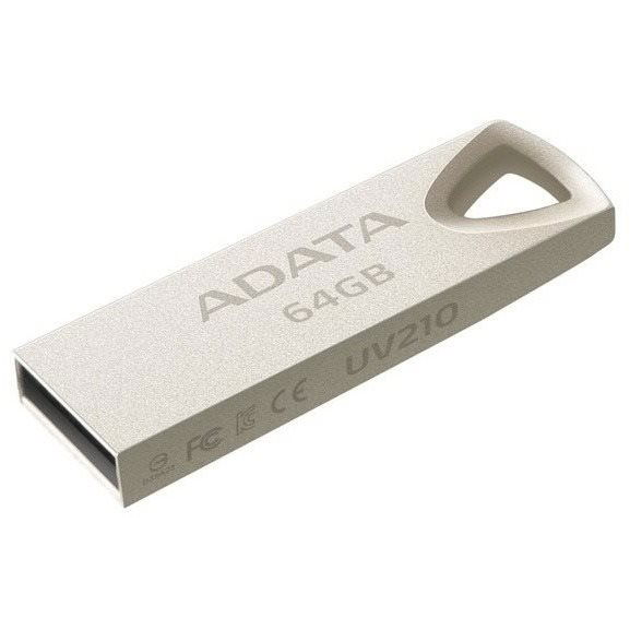 ADATA AUV210-64G-RGD USB izbrisivi memorijski pogon 64 GB USB Tip-A 2.0 Bež