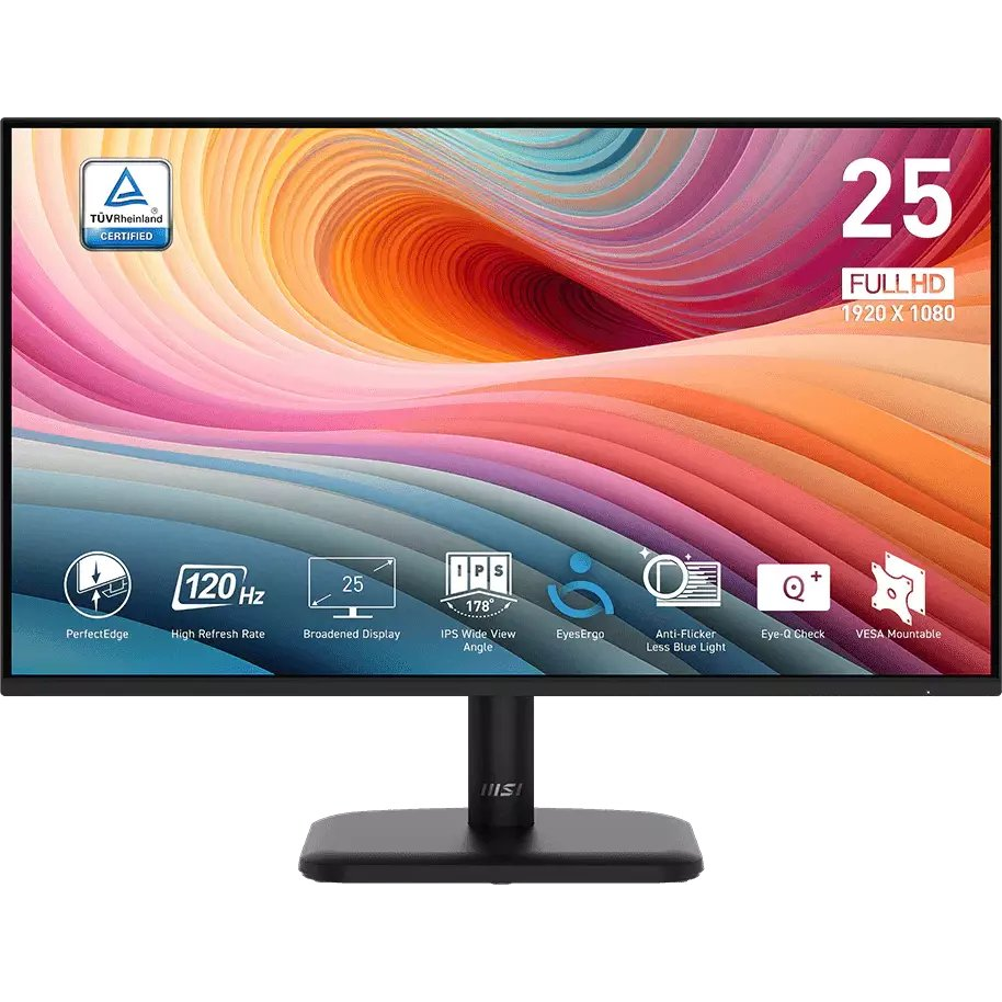 MSI PRO MP251L E2 računalni monitor 62,2 cm (24.5") 1920 x 1080 pikseli Full HD LED Crno