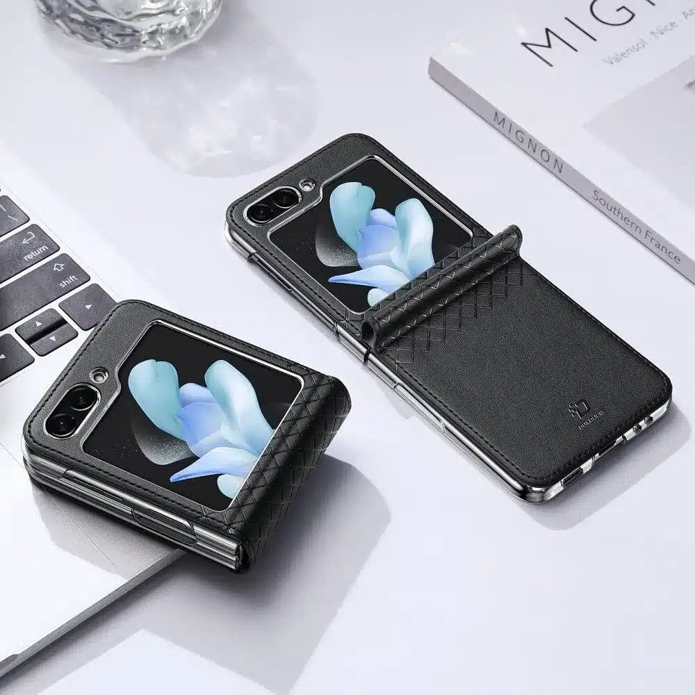 DUX DUCIS Bril - kožna maska za Samsung Galaxy Z Flip5 5G crna