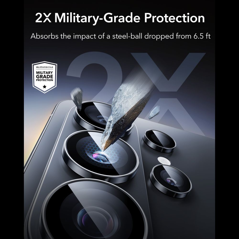Zaštita za kameru za Samsung Galaxy S26 Ultra ESR Armorite - crna