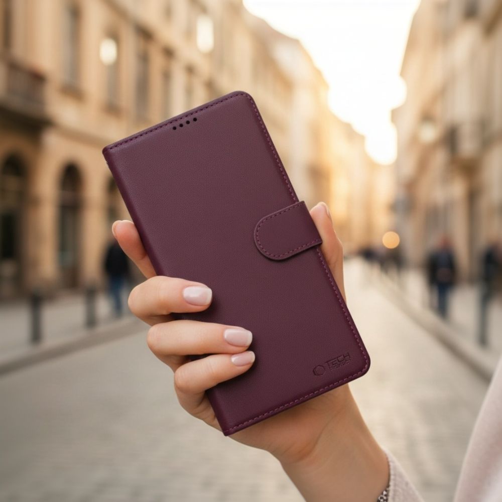 TECH-PROTECT WALLET PREKLOPNA FUTROLA ZA SAMSUNG GALAXY A57 5G - mulberry