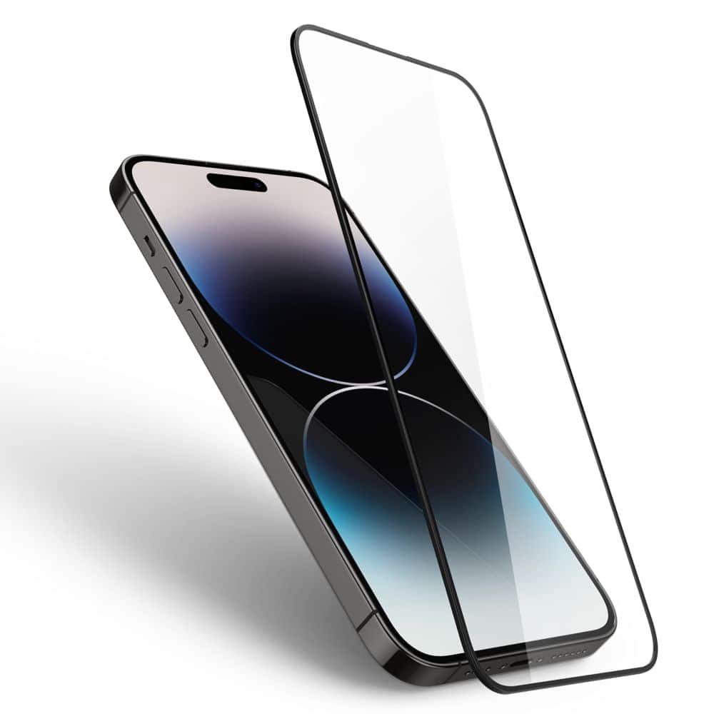 SPIGEN GLASS FC KALJENO STAKLO ZA IPHONE 14 PRO CRNO