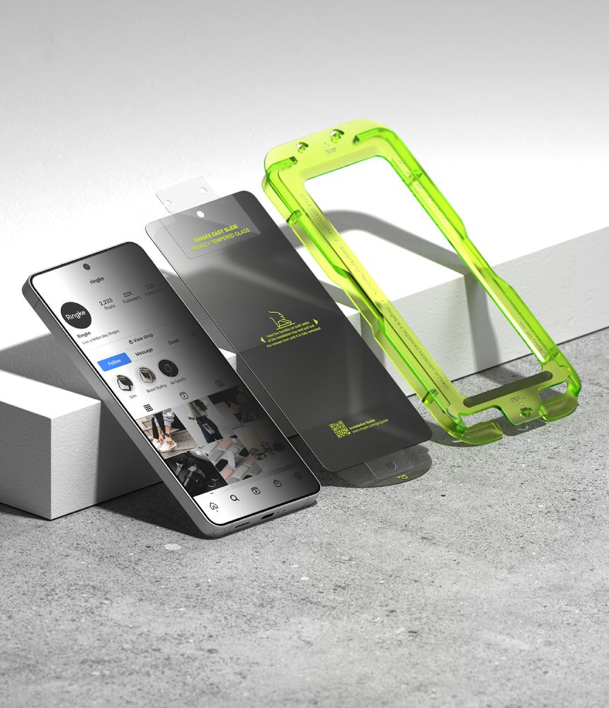 Kaljeno staklo Ringke Easy Slide (2 kom) za Samsung Galaxy S26 Ultra Privacy