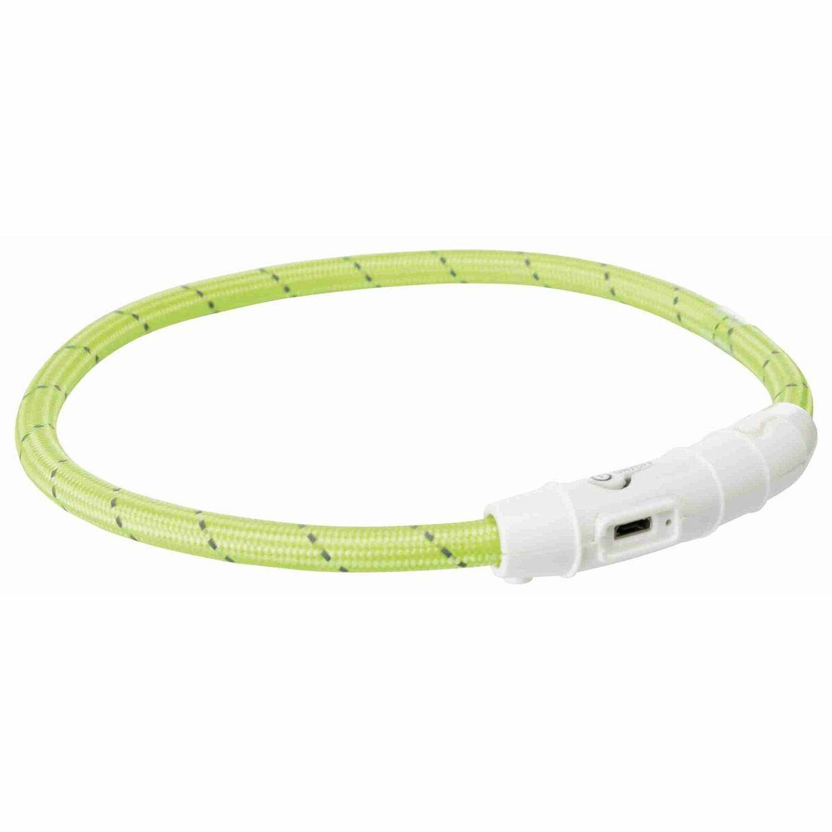 LED ogrlica za kućne ljubimce Trixie Flash USB Zelena