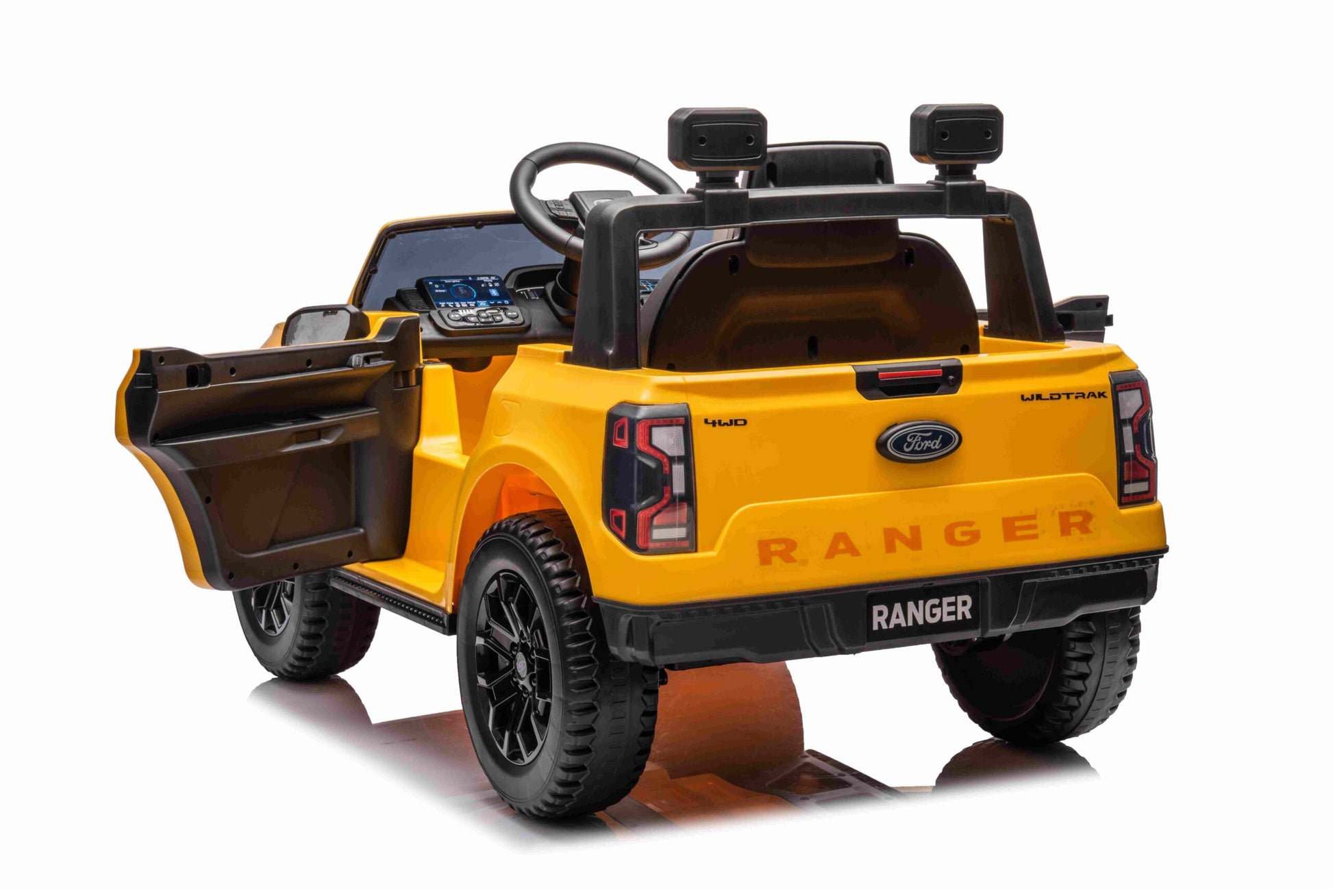 Licencirani auto na akumulator Ford Ranger LIFT - žuti