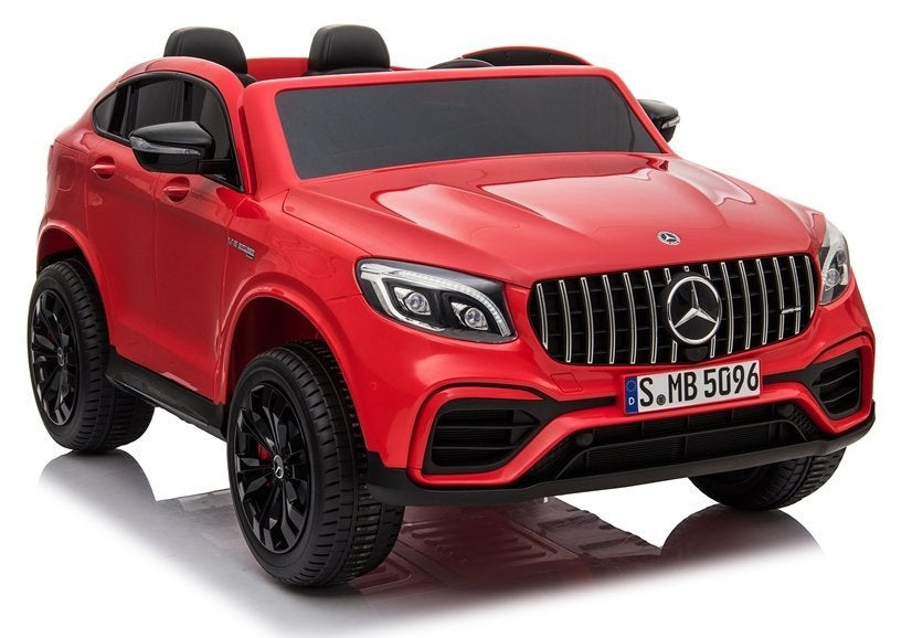 Licencirani auto na akumulator Mercedes GLC 63S QLS 4x4 - dvosjed - crveni/lakirani