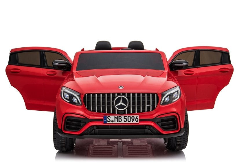 Licencirani auto na akumulator Mercedes GLC 63S QLS 4x4 - dvosjed - crveni/lakirani