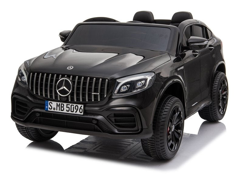 Licencirani auto na akumulator Mercedes GLC 63S QLS MP4 - dvosjed - crni/lakirani
