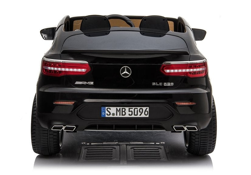 Licencirani auto na akumulator Mercedes GLC 63S QLS MP4 - dvosjed - crni/lakirani