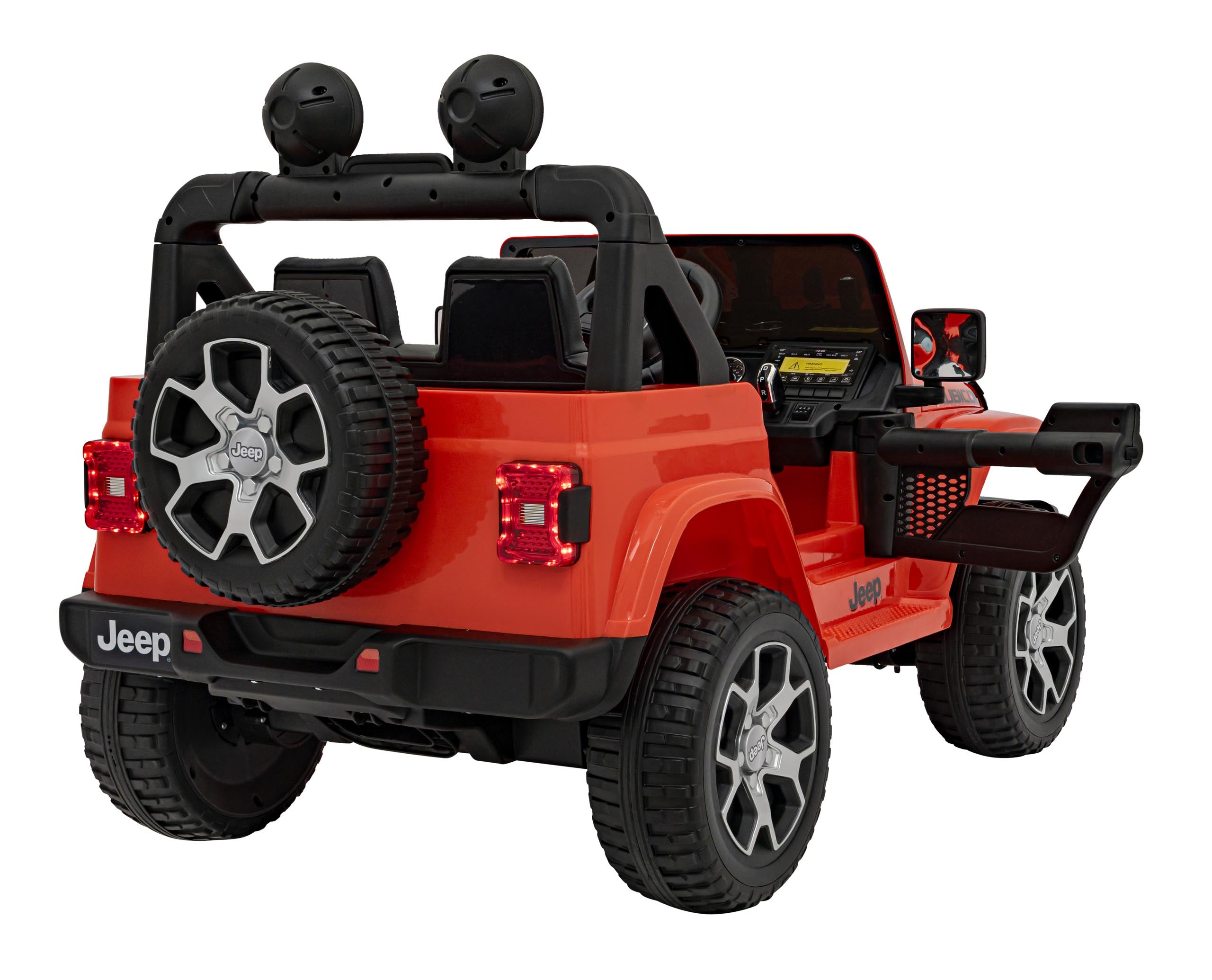 Licencirani auto na akumulator Jeep Wrangler Rubicon 4x4 - narančasti
