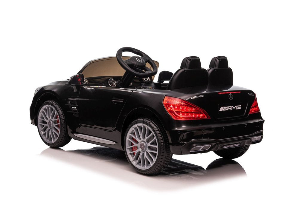 Licencirani auto na akumulator Mercedes SL65 S LCD - crni/lakirani