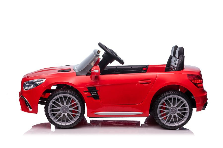 Licencirani auto na akumulator Mercedes SL65 S LCD - crveni/lakirani