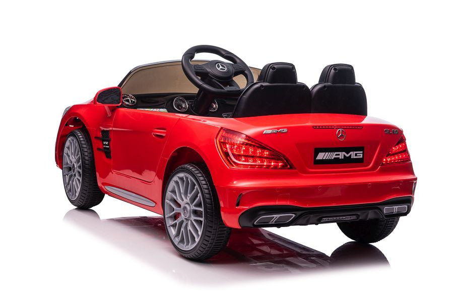 Licencirani auto na akumulator Mercedes SL65 S LCD - crveni/lakirani