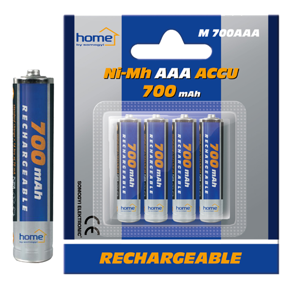 home Baterija punjiva AAA, 700mAh, blister 4 kom - M 700AAA