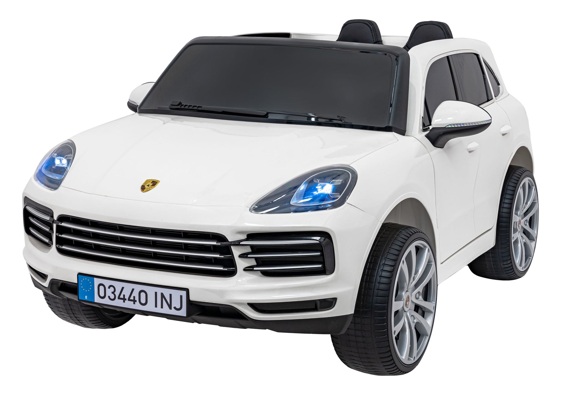 Licencirani auto na akumulator Porsche Cayenne S - bijeli/lakirani