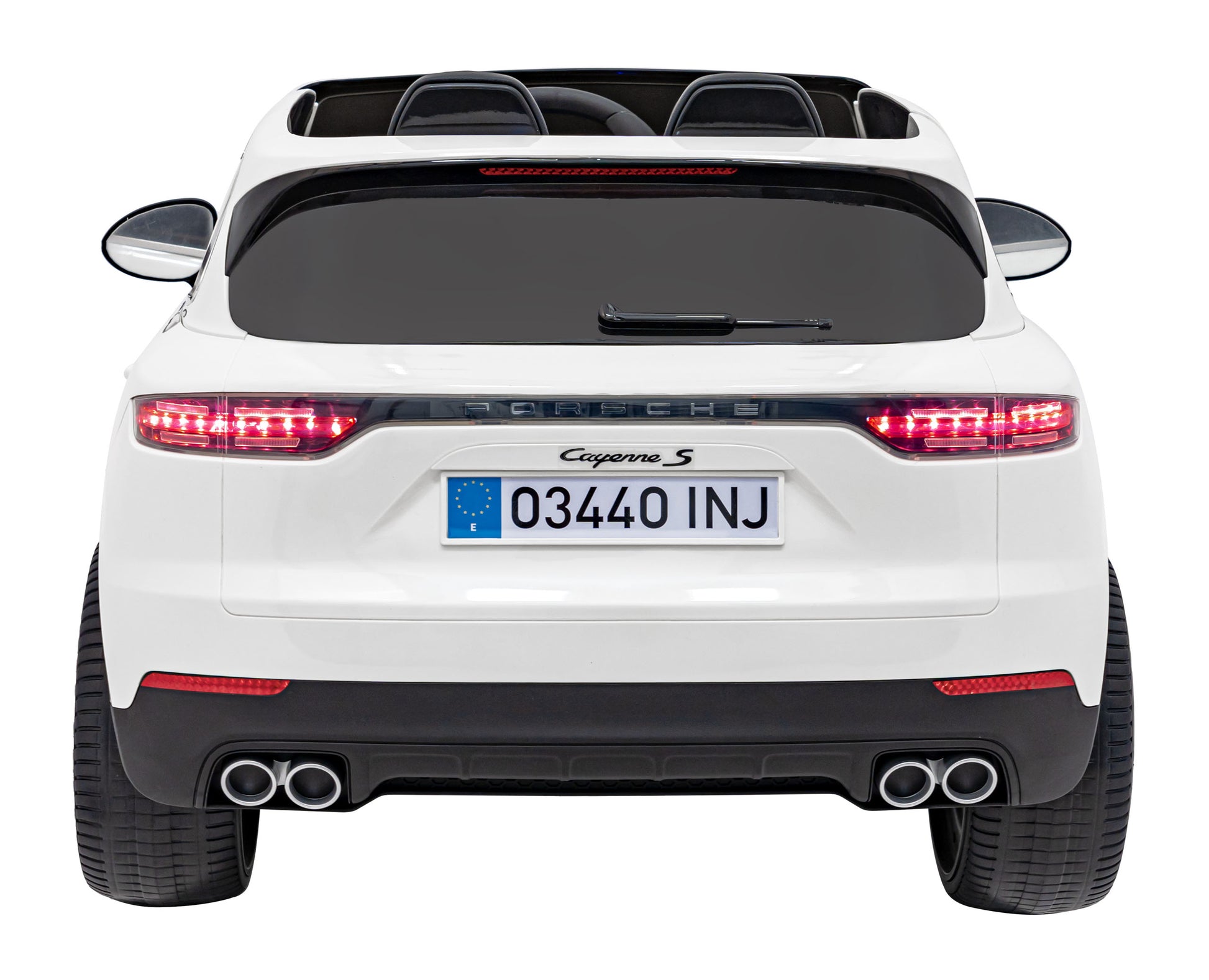 Licencirani auto na akumulator Porsche Cayenne S - bijeli/lakirani
