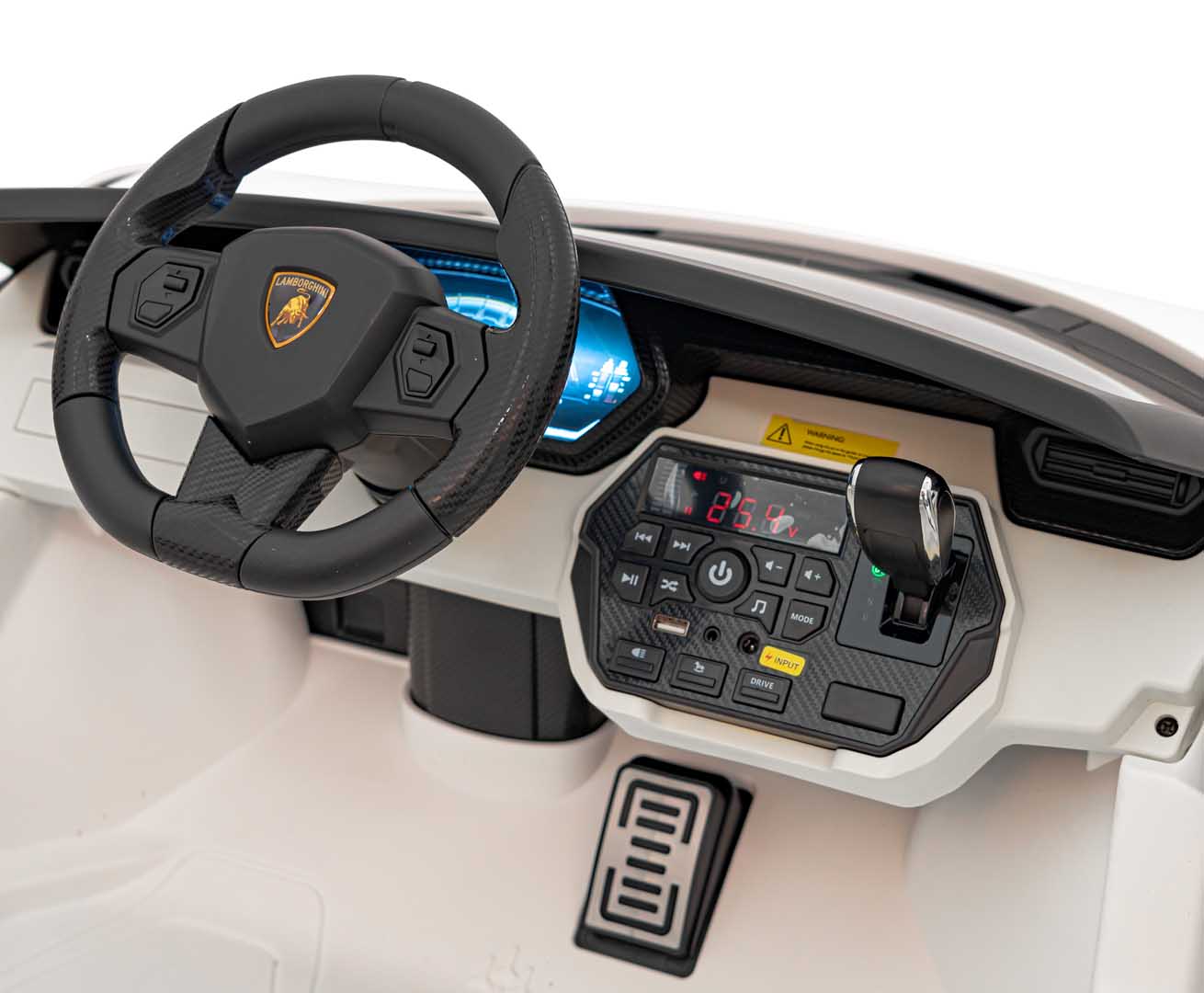 Licencirani auto na akumumulator Lamborghini SIAN 4x100W - dvosjed - bijeli