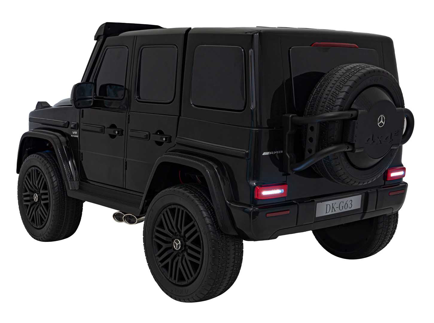 Licencirani auto na akumulator Mercedes Benz G63 AMG XXL 4x4 - dvosjed - crni