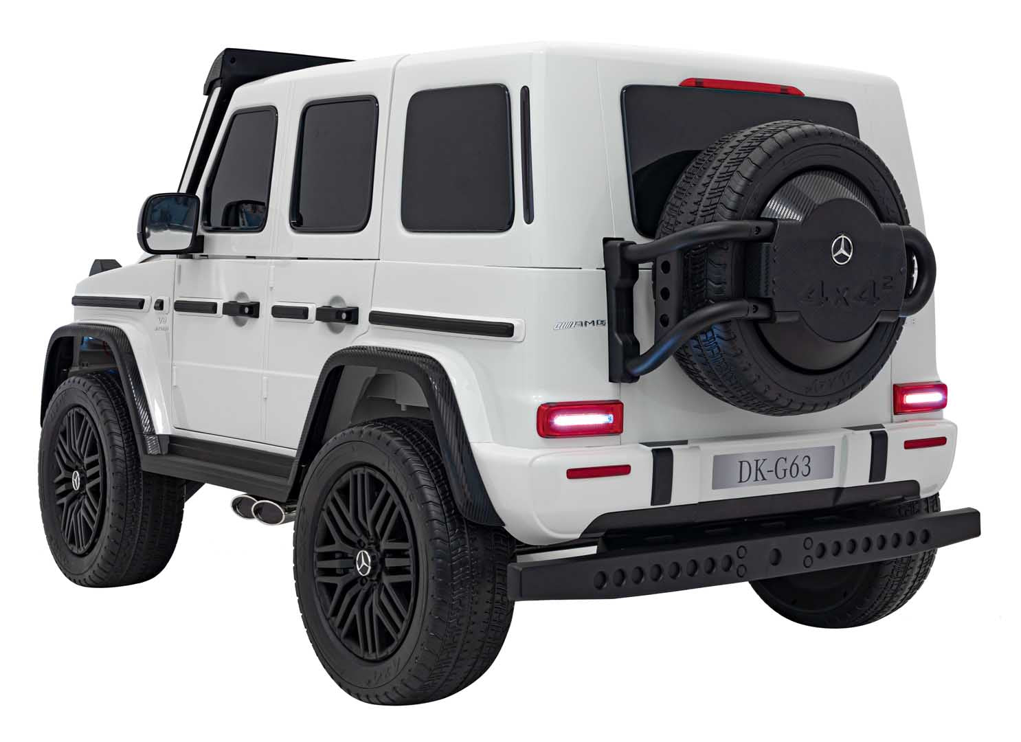 Licencirani auto na akumulator Mercedes Benz G63 AMG XXL 4x4 - dvosjed - bijeli