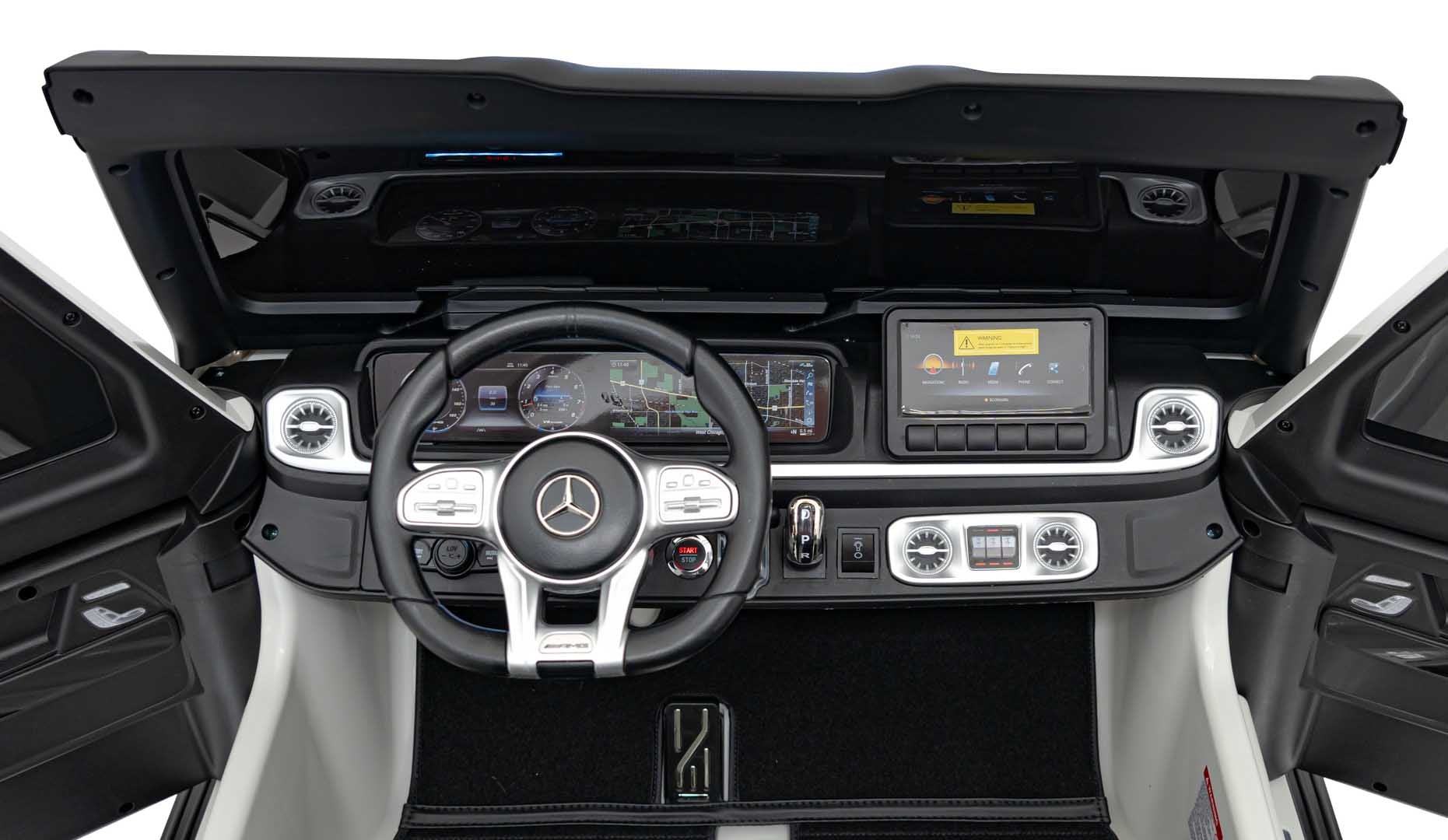 Licencirani auto na akumulator Mercedes Benz G63 AMG XXL 4x4 - dvosjed - bijeli