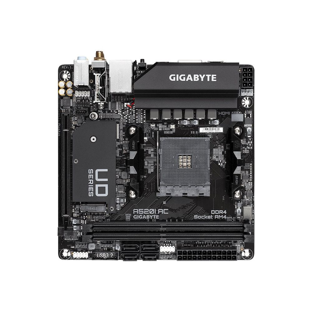 Gigabyte A520I AC matična ploča AMD A520 Priključnice AM4 Mini ITX