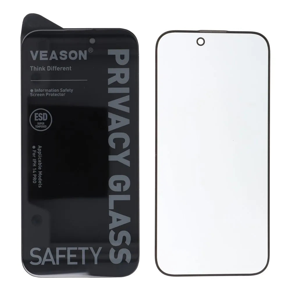 Kaljeno staklo 6D Pro Veason Privacy Glass – za iPhone XR / iPhone 11 crno