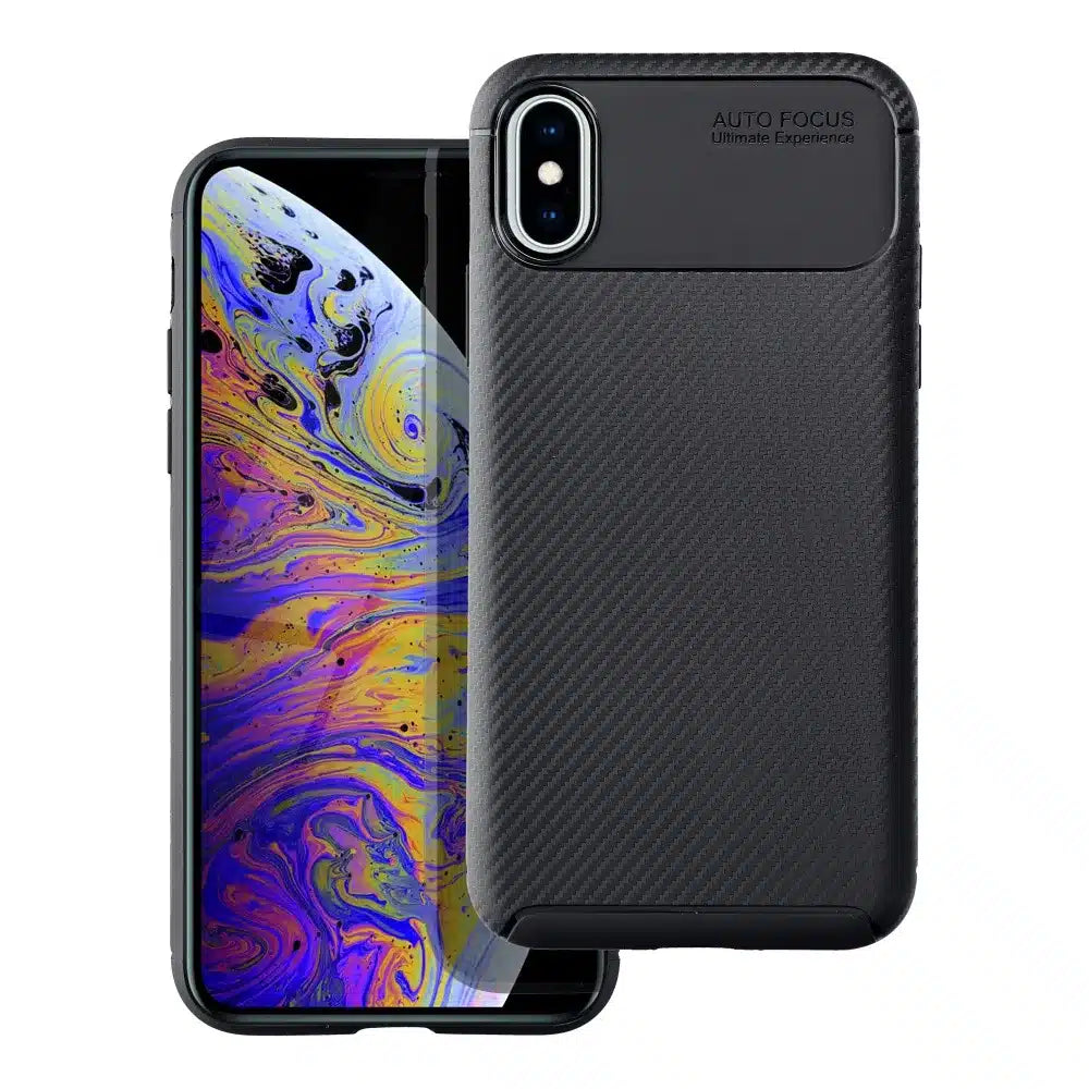 CARBON PREMIUM maska za iPhone X/XS crna