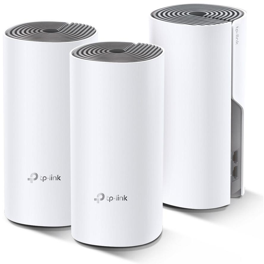 TP-Link Deco E4 (3-pack) Dvofrekvencijski (2,4 GHz / 5 GHz) Wi-Fi 5 (802.11ac) Bijelo, Sivo 2 Unutarnji