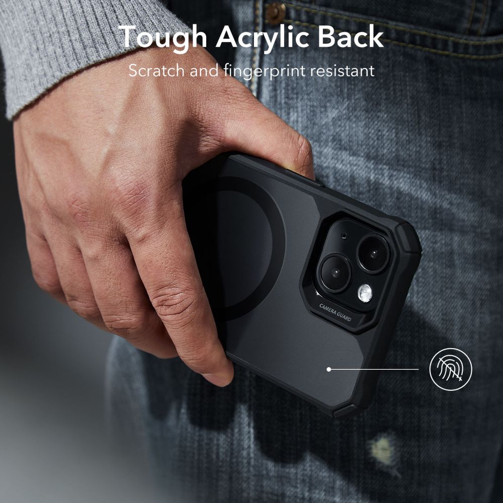 ESR AIR ARMOR HALOLOCK MAGSAFE MASKA ZA IPHONE 14 PLUS FROSTED BLACK