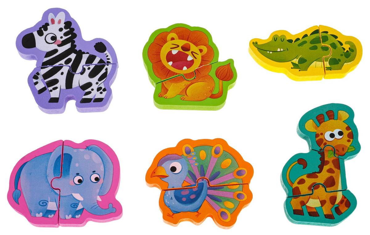Drvena ploča za igru + Safari Puzzle