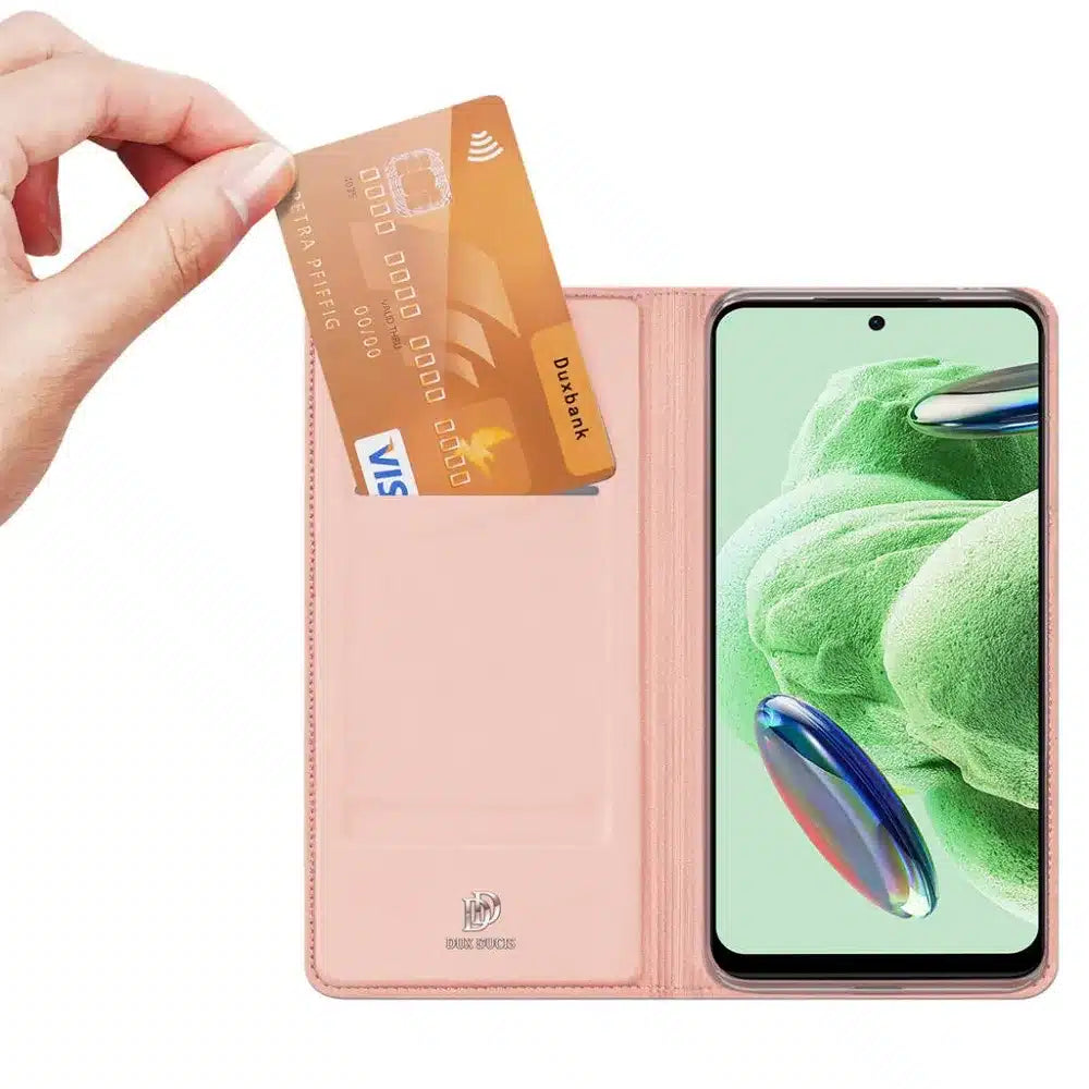 DUX DUCIS Skin Pro - preklopna torbica za Redmi Note 12 5G roza