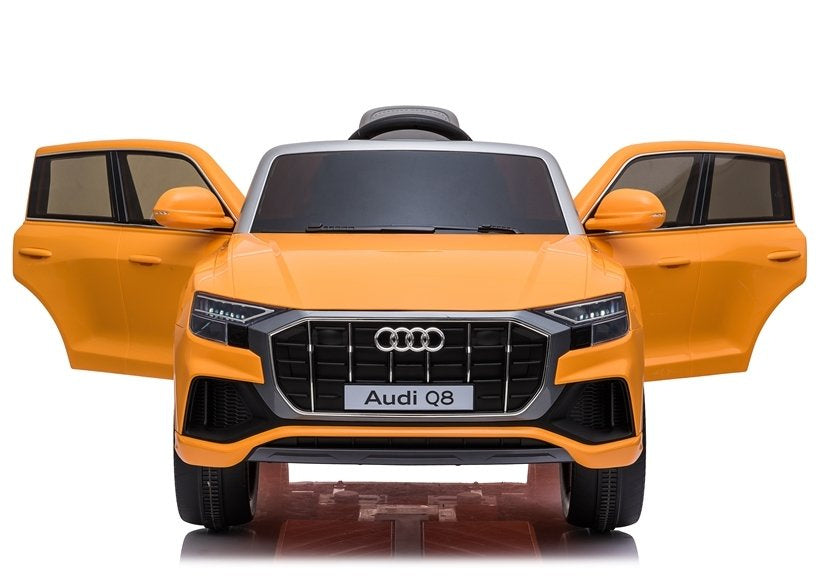 Licencirani auto na akumulator Audi Q8 - žuti/lakirani