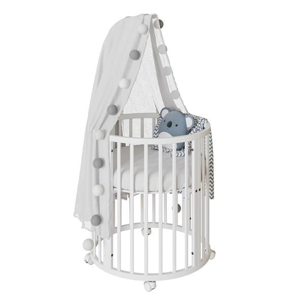 New Baby krevetić 3u1 white