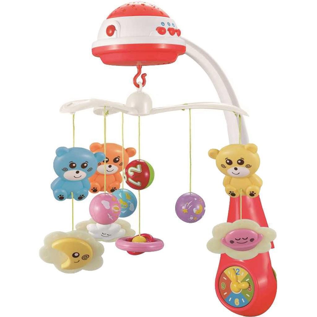 Baby Mix vrtuljak s projektorom – Red