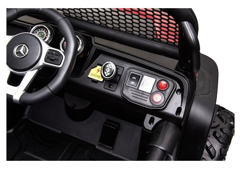 Licencirani auto na akumulator Mercedes Unimog S - crni