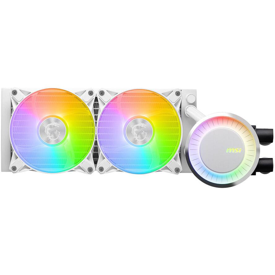 MSI MAG CORELIQUID E240 WHITE Sustav hlađenja računala Matična ploča, Procesor Set za vodeno hlađenje 12 cm Bijelo