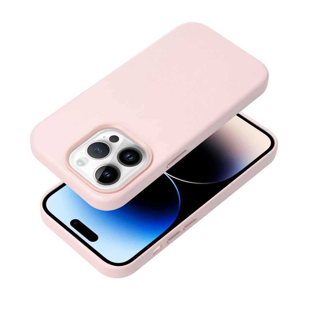 Kožna maska Mag Cover za iPhone 14 Pro sand pink