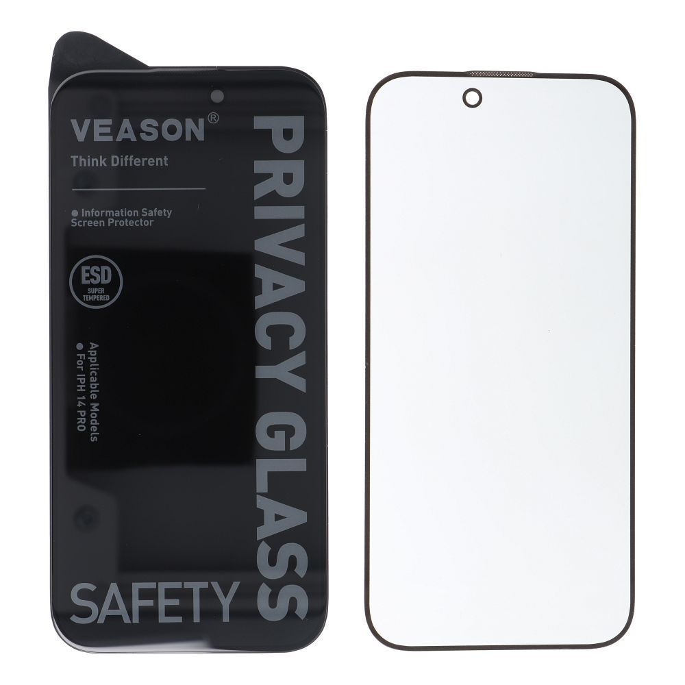 6D Veason Pro zaštitno staklo s funkcijom zaštite privatnosti za iPhone 15 Pro