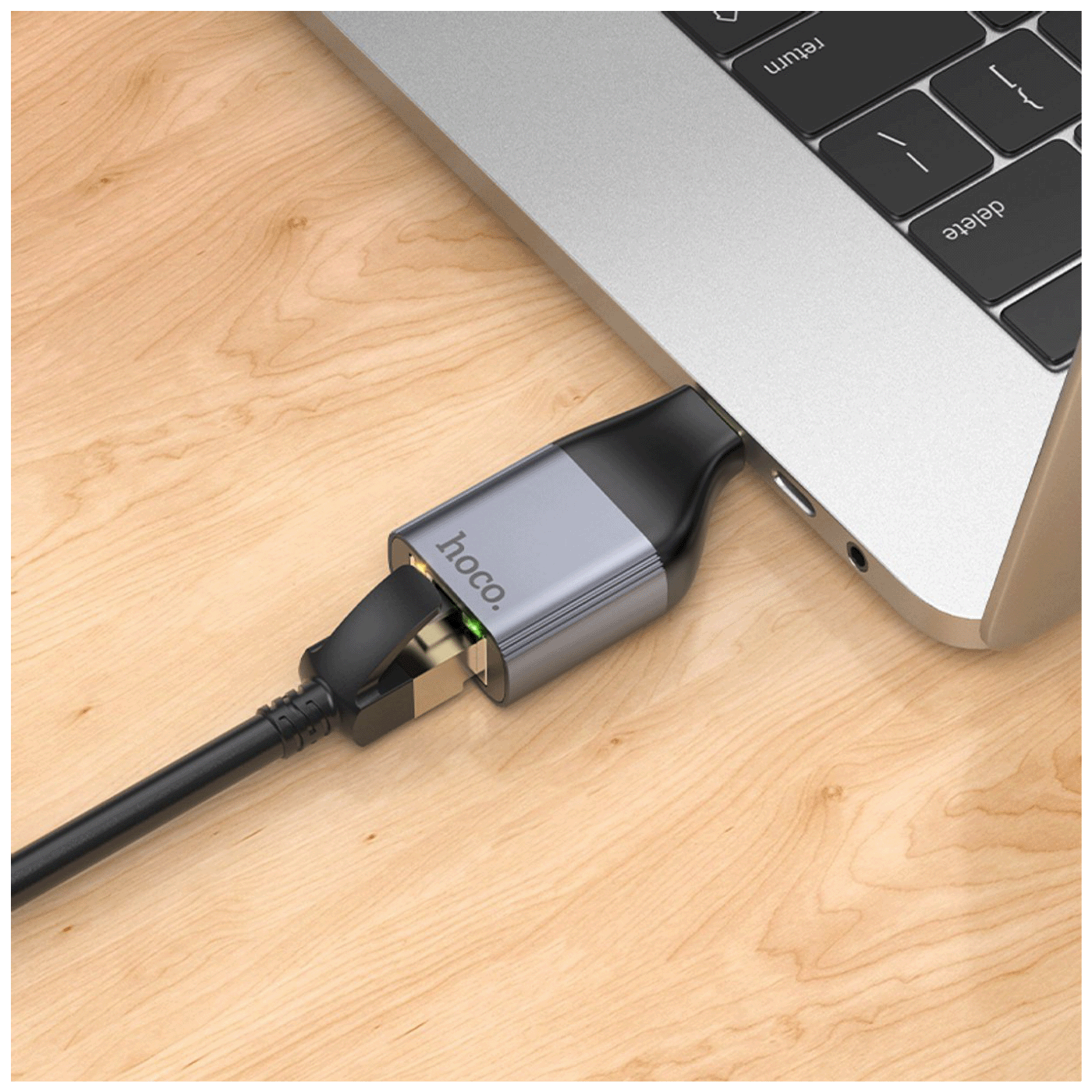 hoco. Adapter USB type C na LAN - UA22 type C